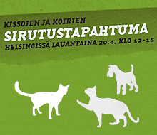 Kissojen ja koirien sirutustapahtuma Helsingissä 2013