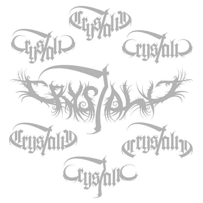 Crystalic logo & CD layout 2006