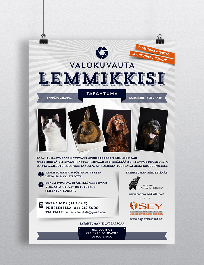 Valokuvauta Lemmikkisi event 2014